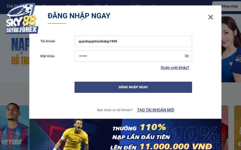 3 bước đăng nhập nhà cái trực tuyến Sky88